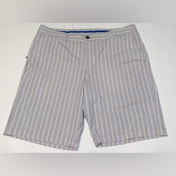 Tommy Bahama Shorts Men's Striped Nylon Size 38 Stretch Hawaiian Outdoor Active - Picture 1 of 9